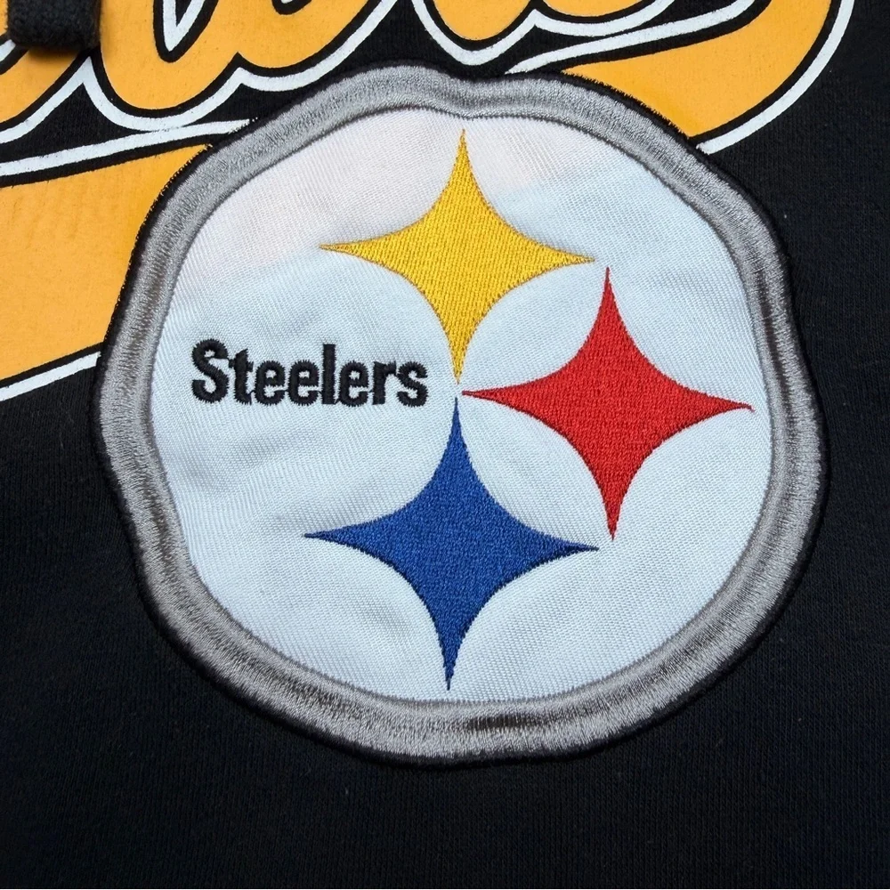 NFL Pittsburgh Steelers Black and Yellow Hoodie - Picture 5 of 9